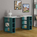 Storex Desk-White-Burgundy-Modern Furniture Deals
