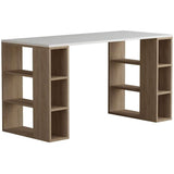 Storex Desk-White-Oak-Modern Furniture Deals