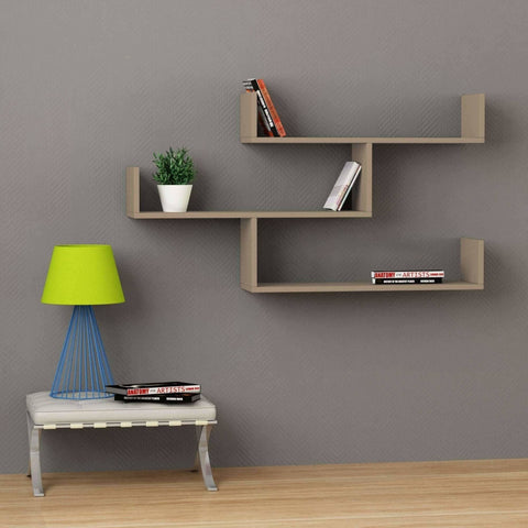 Temple Wall Shelf-Mocha-Modern Furniture Deals