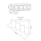 Terraced 4 Corner TV Stand-TV STAND-[sale]-[design]-[modern]-Modern Furniture Deals