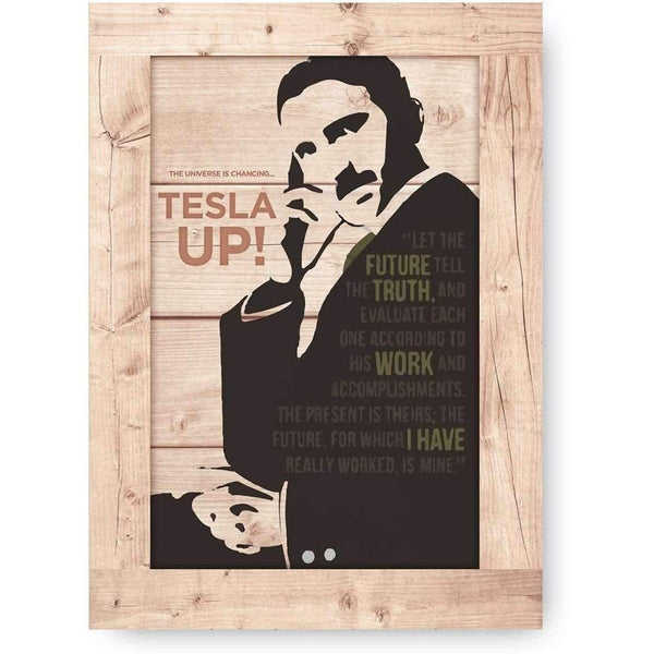 Tesla Wooden Print-Modern Furniture Deals