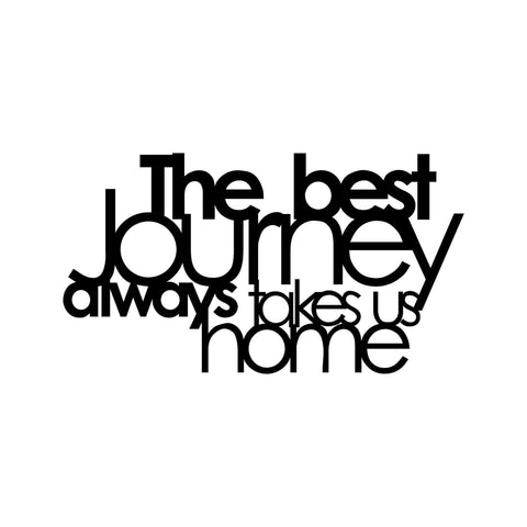 THE BEST LOURNEY ALWAYS - BLACK Wall Art-Metal Wall Art-[sale]-[design]-[modern]-Modern Furniture Deals