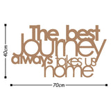 THE BEST LOURNEY ALWAYS - COPPER Wall Art-Metal Wall Art-[sale]-[design]-[modern]-Modern Furniture Deals