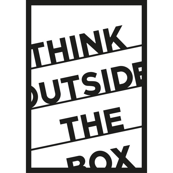 THINK OUTSIDE THE BOX Wall Art-Metal Wall Art-[sale]-[design]-[modern]-Modern Furniture Deals