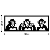 THREE MONKEYS - M Wall Art-Metal Wall Art-[sale]-[design]-[modern]-Modern Furniture Deals