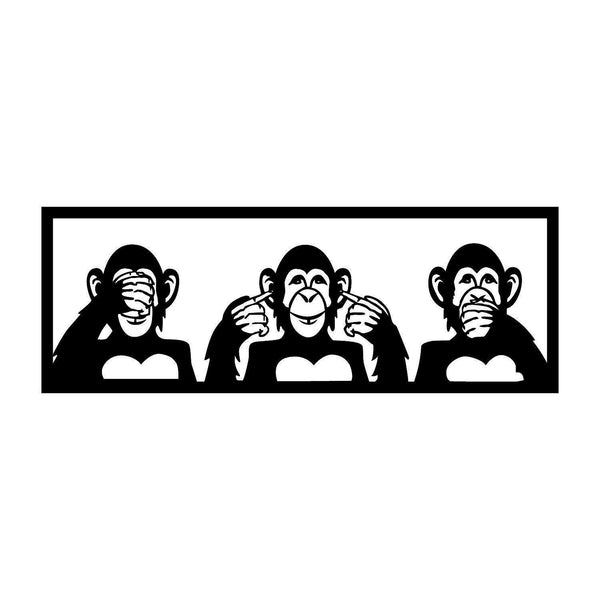 THREE MONKEYS - M Wall Art-Metal Wall Art-[sale]-[design]-[modern]-Modern Furniture Deals