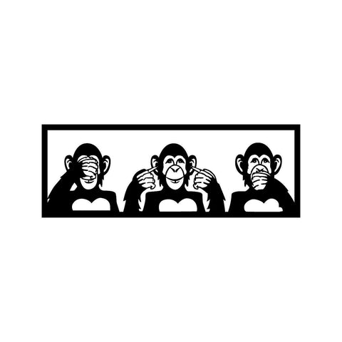 THREE MONKEYS - S Wall Art-Metal Wall Art-[sale]-[design]-[modern]-Modern Furniture Deals