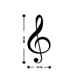 TREBLE CLEF Wall Art-Metal Wall Art-[sale]-[design]-[modern]-Modern Furniture Deals