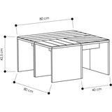 Trio Nest Of Tables-Oak-Mustard-Modern Furniture Deals