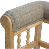 Tweed Bench With Casters-Modern Furniture Deals