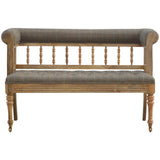 Tweed Bench With Casters-Modern Furniture Deals