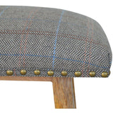 Upholstered Tweed Stool-Modern Furniture Deals