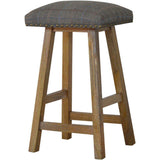 Upholstered Tweed Stool-Modern Furniture Deals