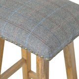 Upholstered Tweed Stool-Modern Furniture Deals