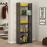 Valz Bookcase-A.Grey-Mustard-Modern Furniture Deals