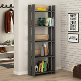 Valz Bookcase-A.Grey-Oak-Modern Furniture Deals