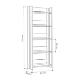 Valz Bookcase-L.Mocha-Modern Furniture Deals