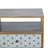 Vintage Printed Bedside Table-Modern Furniture Deals