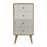 Vintage Printed Tallboy-Modern Furniture Deals