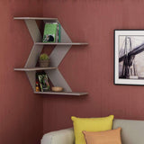Wave Corner Shelf-L.Mocha-Modern Furniture Deals