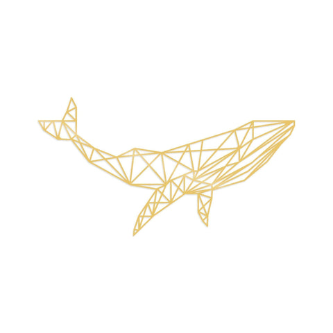 WHALE 1 - GOLD Wall Art-Metal Wall Art-[sale]-[design]-[modern]-Modern Furniture Deals