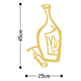WINE - GOLD Wall Art-Metal Wall Art-[sale]-[design]-[modern]-Modern Furniture Deals
