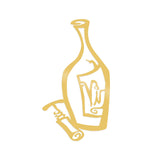 WINE - GOLD Wall Art-Metal Wall Art-[sale]-[design]-[modern]-Modern Furniture Deals