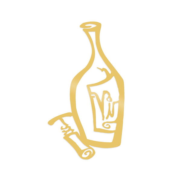 WINE - GOLD Wall Art-Metal Wall Art-[sale]-[design]-[modern]-Modern Furniture Deals