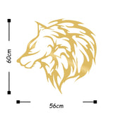 WOLF3 - GOLD Wall Art-Metal Wall Art-[sale]-[design]-[modern]-Modern Furniture Deals