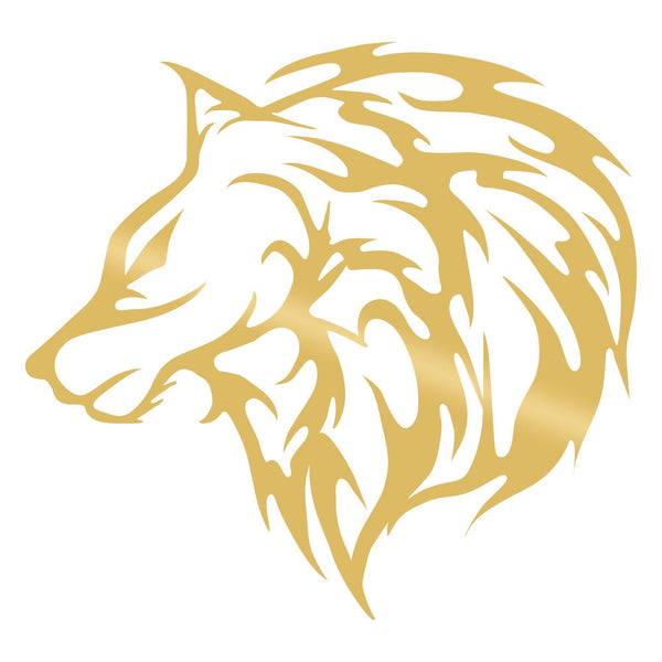 WOLF3 - GOLD Wall Art-Metal Wall Art-[sale]-[design]-[modern]-Modern Furniture Deals