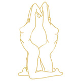WOMAN'S - GOLD Wall Art-Metal Wall Art-[sale]-[design]-[modern]-Modern Furniture Deals