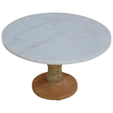 Wooden Cake Stand With Marble Top-Modern Furniture Deals