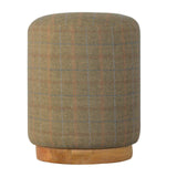 Wool Round Footstool-Footstool-Modern Furniture Deals