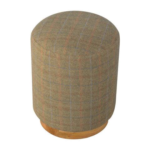 Wool Round Footstool-Footstool-Modern Furniture Deals