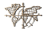 WORLD MAP COMPASS GOLD Wall Art-Metal Wall Art-[sale]-[design]-[modern]-Modern Furniture Deals