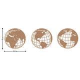 WORLD MAP METAL DECOR 3 - COPPER Wall Art-Metal Wall Art-[sale]-[design]-[modern]-Modern Furniture Deals