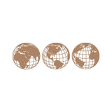 WORLD MAP METAL DECOR 3 - COPPER Wall Art-Metal Wall Art-[sale]-[design]-[modern]-Modern Furniture Deals