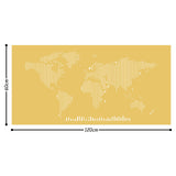 WORLD MAP METAL DECOR 8 - GOLD Wall Art-Metal Wall Art-[sale]-[design]-[modern]-Modern Furniture Deals