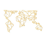 WORLD MAP METAL DECOR10 - GOLD Wall Art-Metal Wall Art-[sale]-[design]-[modern]-Modern Furniture Deals