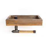 YUMU Wall Mounted Toilet Roll Holder Pipe Shelf-BATHROOM>ACCESSORIES-[sale]-[design]-[modern]-Modern Furniture Deals