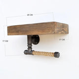 YUMU Wall Mounted Toilet Roll Holder Pipe Shelf-BATHROOM>ACCESSORIES-[sale]-[design]-[modern]-Modern Furniture Deals