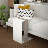 Zeta Sofa Table-White-L.Mocha-Modern Furniture Deals