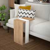 Zeta Sofa Table-White-L.Mocha-Modern Furniture Deals