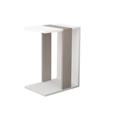 Zeta Sofa Table-White-L.Mocha-Modern Furniture Deals